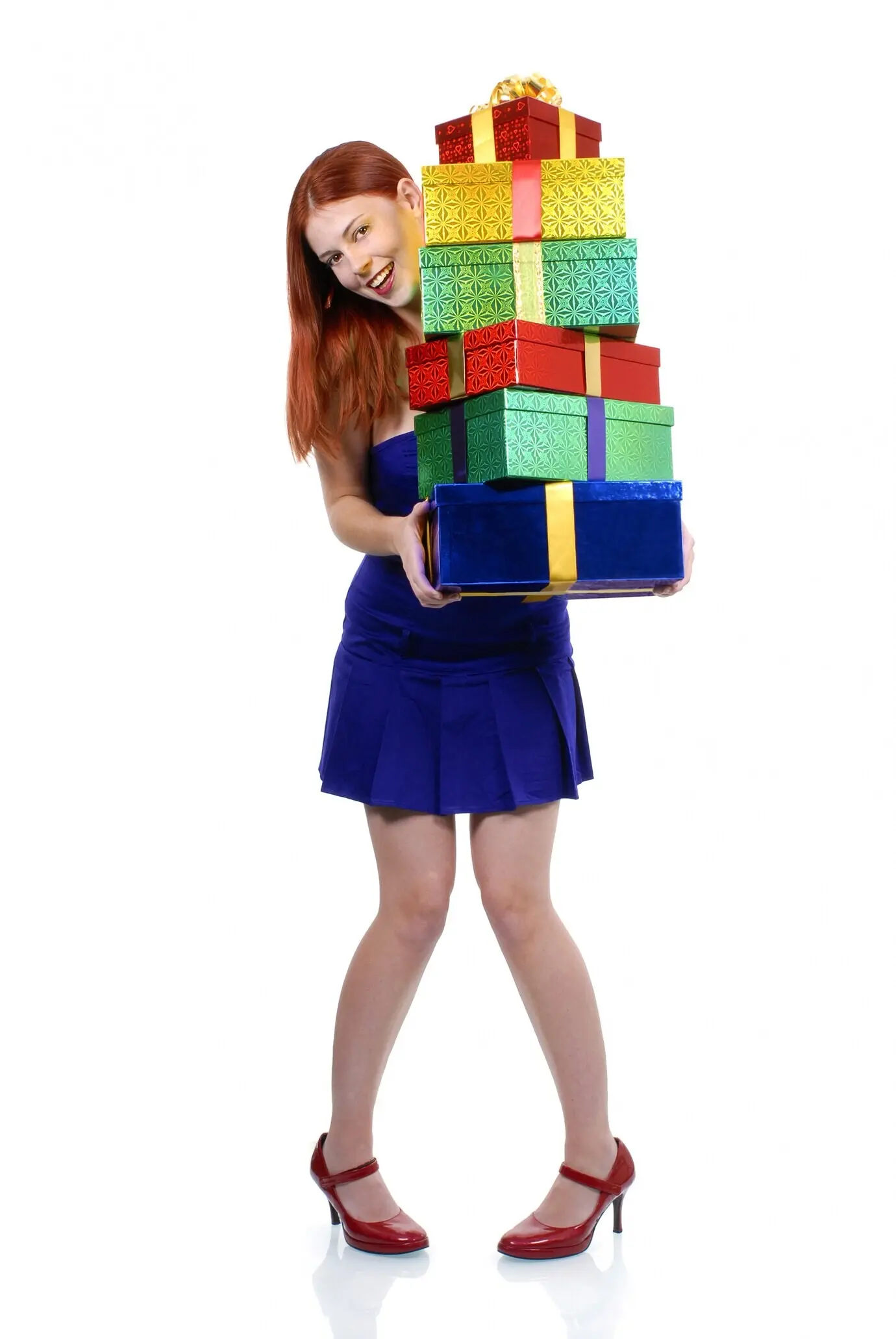 Женщина с подарками